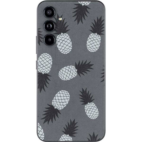 Black and White Pineapples Galaxy A54 5G Skin